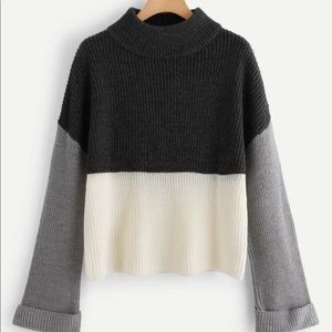 Color block sweater